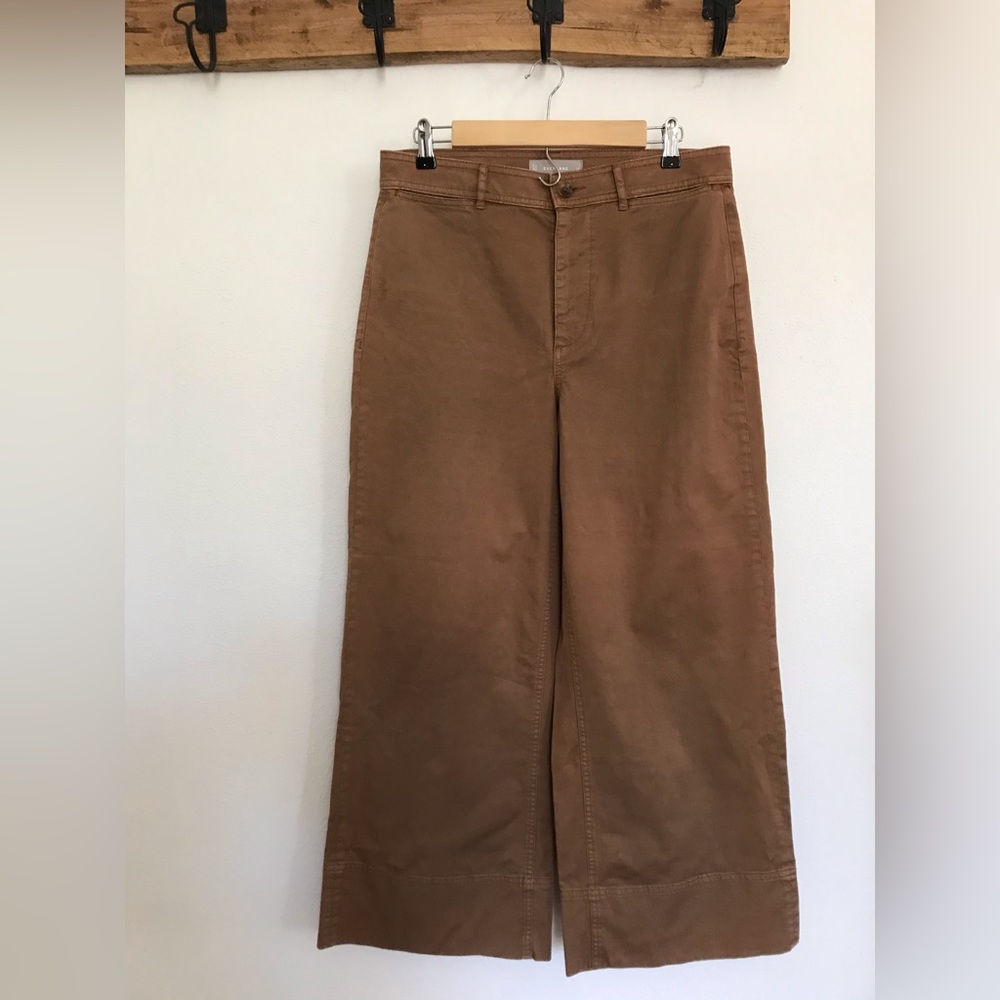 EVERLANE wide leg cropped chino